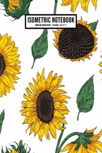 Sunflower Isometric Graph Paper Notebook