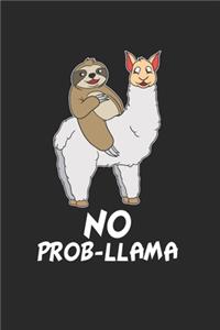 Faultier reitet auf Lama Notizbuch