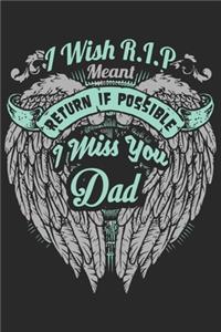 I wish R.I.P meant return if possible i miss you dad