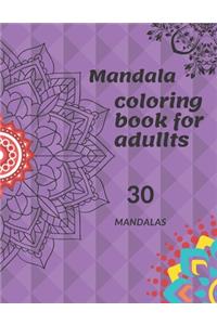 Mandala coloring book for adults