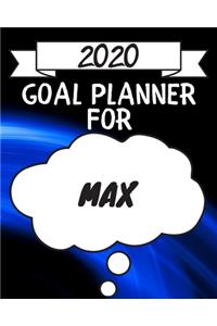 2020 Goal Planner For Max