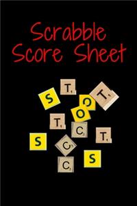 Scrabble Game Score Sheet