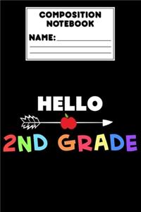 Composition Notebook Hello 2nd Grade