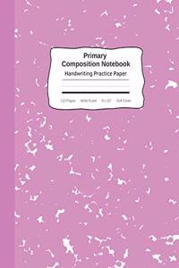 Primary Composition Notebook Handwriting Practice Paper