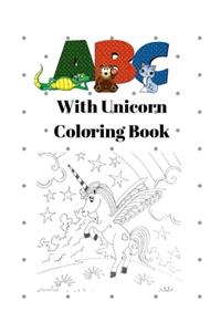 ABC with Unicorn Coloring Book