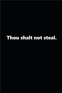 2020 Weekly Planner Religious Theme 7th Commandment Traditional Black White