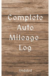 Complete Auto Mileage Log