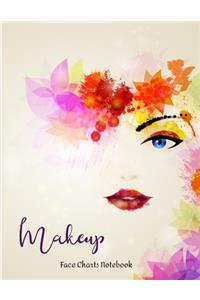Makeup Face Charts Notebook