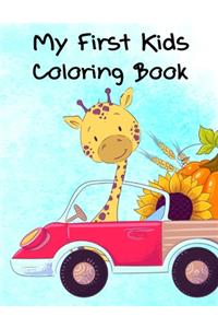 My First Kids Coloring Book: Cute Forest Wildlife Animals and Funny Activity for Kids's Creativity