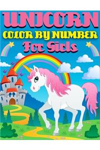 Unicorn Color By Number For Girls