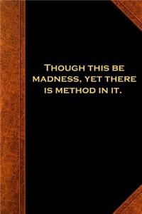 2019 Weekly Planner Shakespeare Quote Madness Method 134 Pages