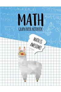 Math Graph Paper Notebook