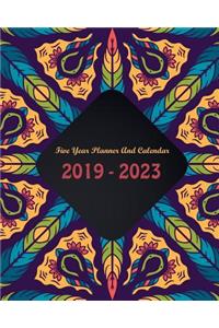 2019-2023 Five Year Planner and Calendar