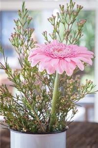 Sweet Cheerful Pink Gerbera Daisy Flower Journal