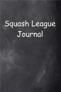 Squash League Journal Chalkboard Design