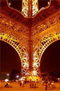 Beneath an Illuminated Eiffel Tower in Paris, France Journal
