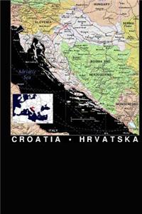 Modern Day Color Map of Croatia Journal