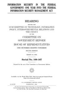 Information Security in the Federal Government
