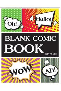 Blank Comic Book Notebook