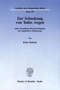 Zur Schenkung Von Todes Wegen