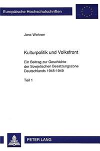 Kulturpolitik Und Volksfront