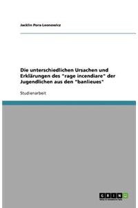Die unterschiedlichen Ursachen und Erklärungen des rage incendiare der Jugendlichen aus den banlieues