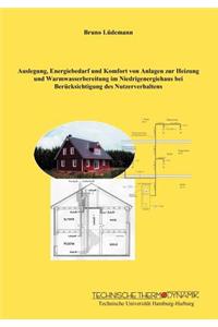 Auslegung, Energiebedarf und Komfort von Anlagen zur Heizung und Warmwasserbereitung im Niedrigenergiehaus bei Berücksichtigung des Nutzerverhaltens