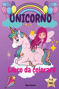 Unicorno Libro da colorare
