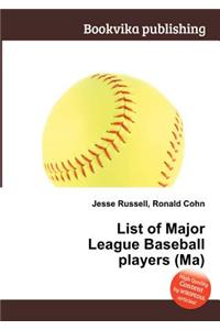 List of Major League Baseball Players (Ma)
