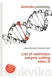 List of Restriction Enzyme Cutting Sites