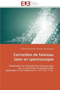 Correction de faisceau laser en spectroscopie
