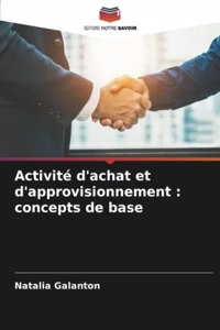 Activité d'achat et d'approvisionnement