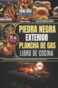 Piedra Negra Exterior Plancha De Gas Libro De Cocina