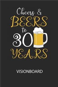 Cheers & Beers to 30 Years - Visionboard