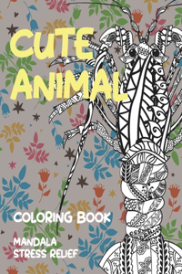 Coloring Book Cute Animal - Mandala Stress Relief