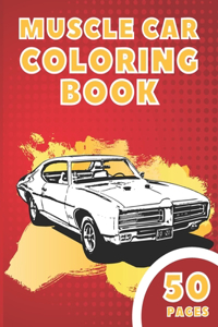 Muscle Car Coloring Book