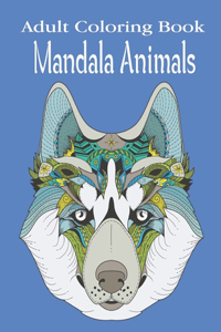 Adult Coloring Book Mandala Animals