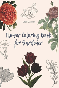Flower Coloring Book for Gardener