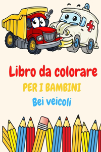 Libro da colorare per i bambini Cool veicoli
