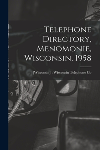 Telephone Directory, Menomonie, Wisconsin, 1958