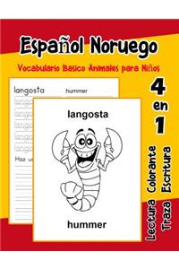 Español Noruego Vocabulario Basico Animales para Niños