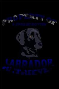 Property of a Spoiled Rotten Labrador Retriever