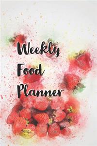 Weekly Food Planner: 52 Week Food Planner Notebook Record Breakfast, Lunch, Dinner, Snacks, Water Consumption, Shopping List, and Activity Tracker (Volume 6)