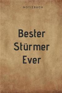Bester Stürmer Ever Notizbuch