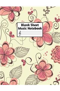 Blank Sheet Music Notebook