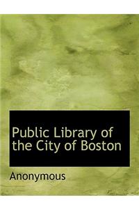 Public Library of the City of Boston