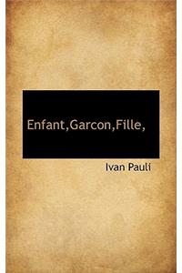 Enfant, Garcon, Fille,