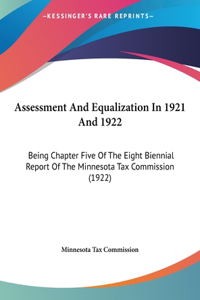 Assessment and Equalization in 1921 and 1922