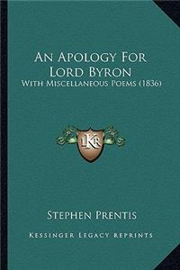 Apology for Lord Byron