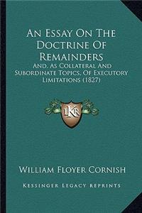 Essay on the Doctrine of Remainders